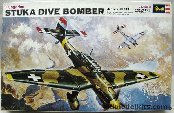 Revell 1/32 Hungarian Ju-87B Stuka Dive Bomber, H153 plastic model kit